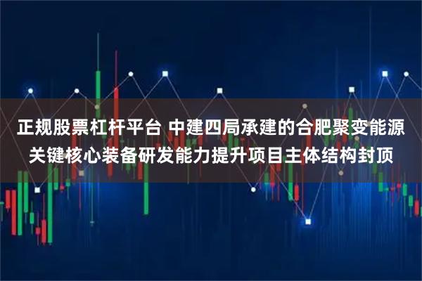 正规股票杠杆平台 中建四局承建的合肥聚变能源关键核心装备研发能力提升项目主体结构封顶